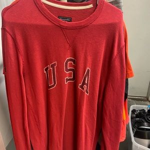 Men’s Abercrombie & Fitch USA Sweatshirt / Size L / Red